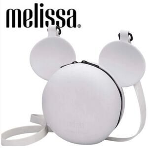 Melissa × Disney Mickey Ball Bag in mind condition white smooth mat finish